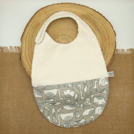 Bavoir animaux (style scandinave)