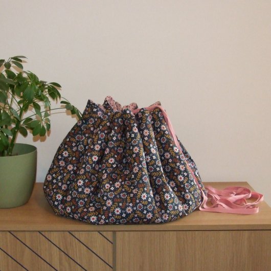 Sac à jouets -fleurs/gouttes-