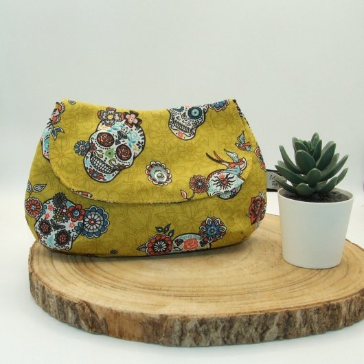 Pochette calaveras -jaune-