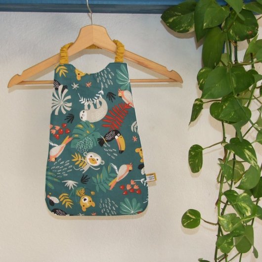 Serviette élastique imprimé animaux tropicaux 