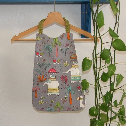 Serviette élastique imprimé éléphant