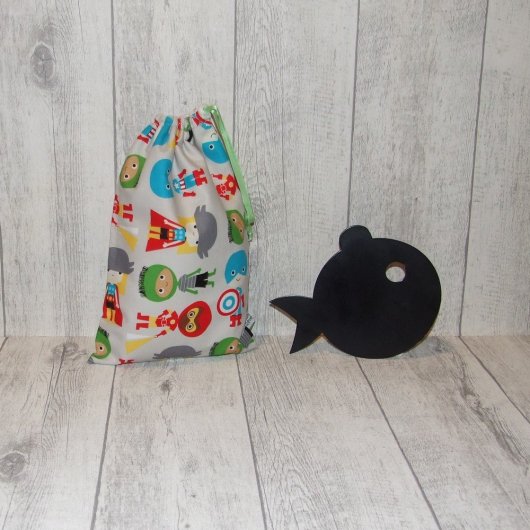 Pochette imperméable, mini sac de piscine Super-Héros verts
