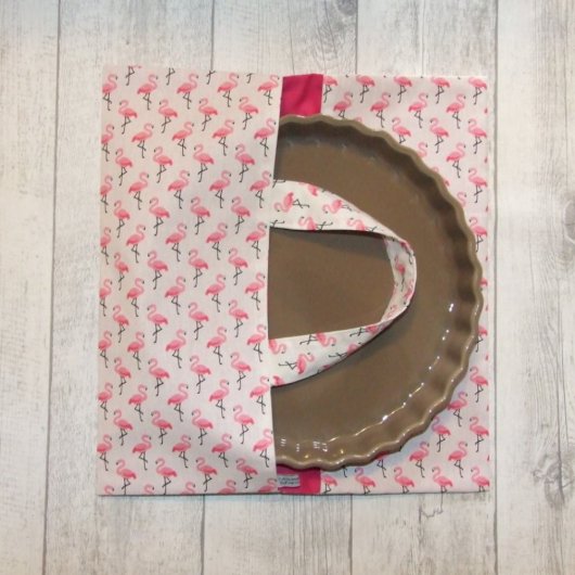 Sac à tarte imprimé flamants roses