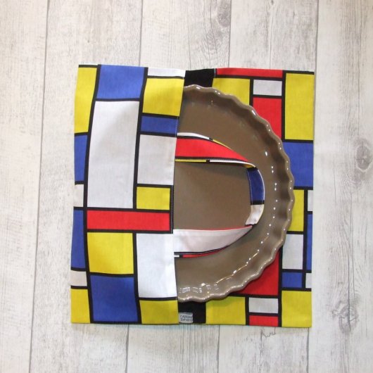 Sac à tarte imprimé style Mondrian