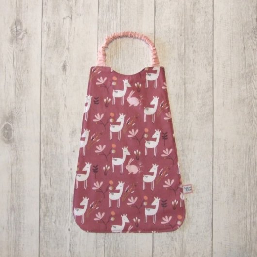 Serviette élastique imprimé faons et lapins