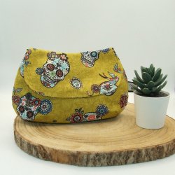 Pochette calaveras -jaune-
