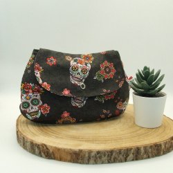 Pochette calaveras -noir-