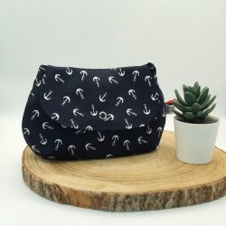 Pochette ancres marine