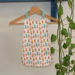 Serviette élastique imprimé robots