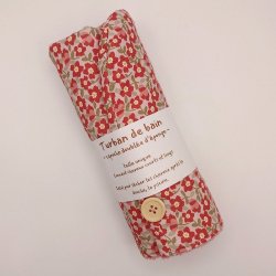 Tissu Fleurs rose/rouge