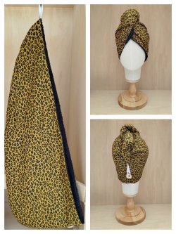 Les turbans de bain imprimé *animal*